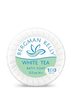 BERGMAN KELLY - Hotel Soap Bars - White Tea, 0.5 oz, 100 PK - Travel Size Luxury Bulk Amenities Bar Soap, Mini Individually Wrapped Round Soap - Small Toiletries for Airbnb, Motel, Guest Bathroom - pzsku/ZC2FE5222C6EB2D31D1C3Z/45/1741154427/e2c0ae11-d894-491c-ac5b-7e8ab99f7a83