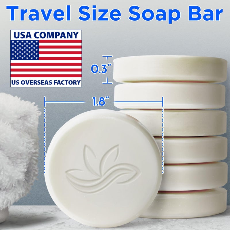 BERGMAN KELLY - Hotel Soap Bars - White Tea, 0.5 oz, 100 PK - Travel Size Luxury Bulk Amenities Bar Soap - Mini Individually Wrapped Round Soap - Small Toiletries for Airbnb, Motel, Guest Bathroom - Image 3