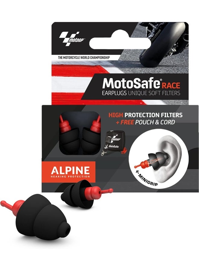 Alpine Motosafe Race Motogp™ - Reusable Earplugs For Bikers - Image 1