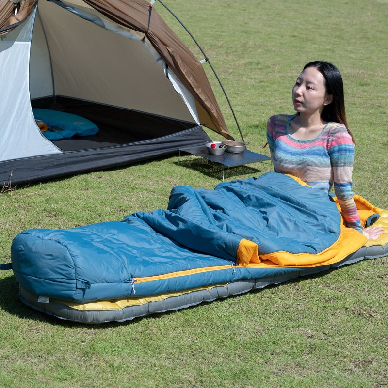 iClimb 3M Thinsulate Insulation Mummy Sleeping Bag with Compression Sack Ultralight Compact Warm Washable for Adults Indoor Outdoor Backpacking Camping Hiking (41F, Green) - Image 2