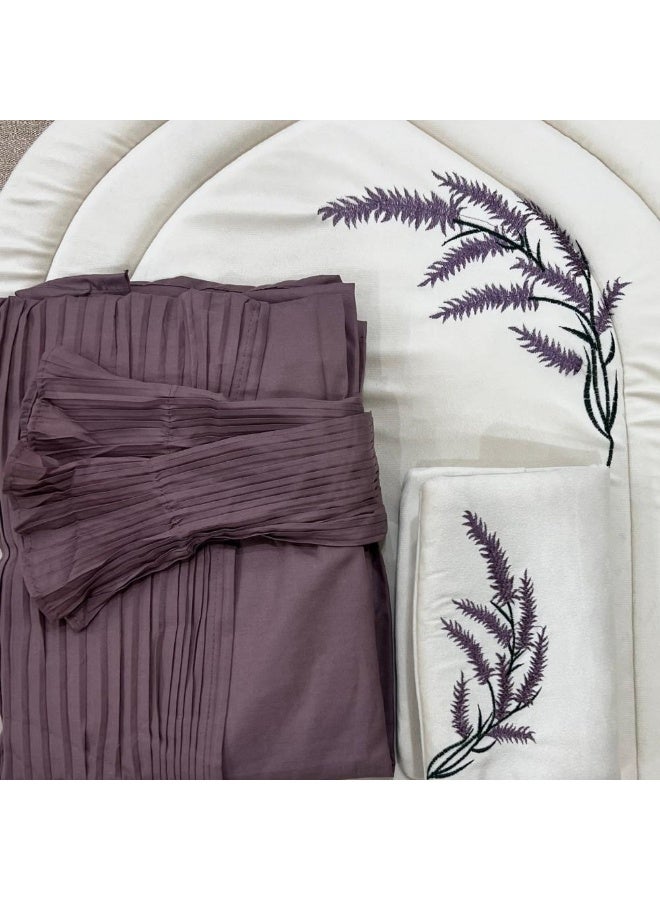 Women's prayer rug and shawl set - purple - Image 2