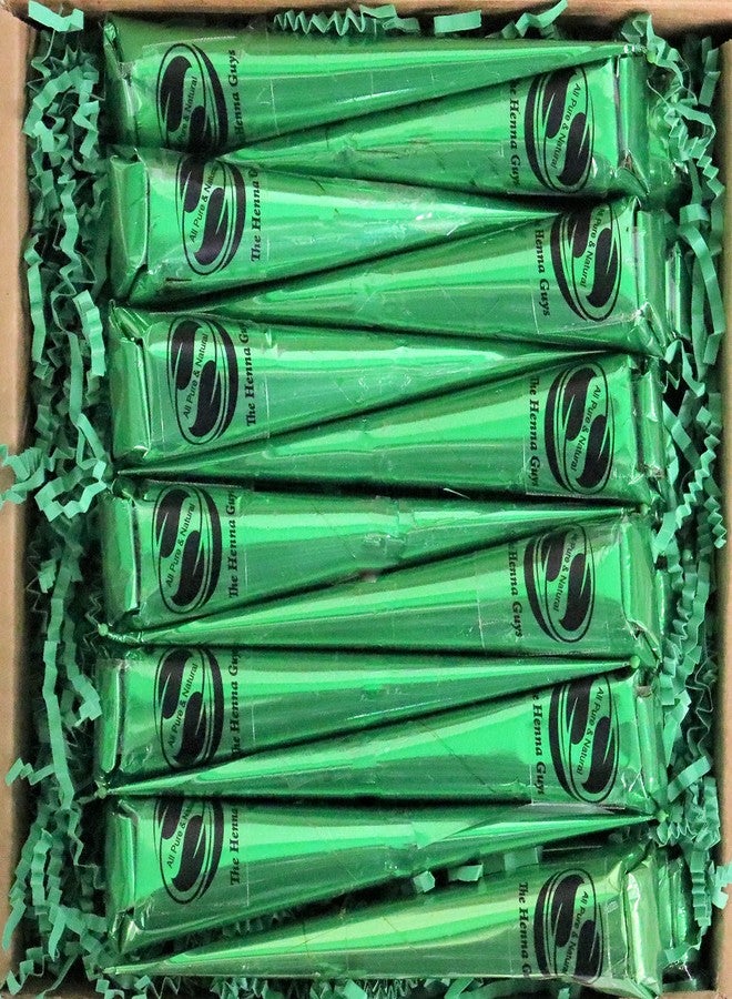 ذا حنا جايز معجون الحناء الطبيعي 100% من ذا هينا جايز - مثالي لتلوين الشعر الموضعي (عبوة من 24 قطعة) - Image 1