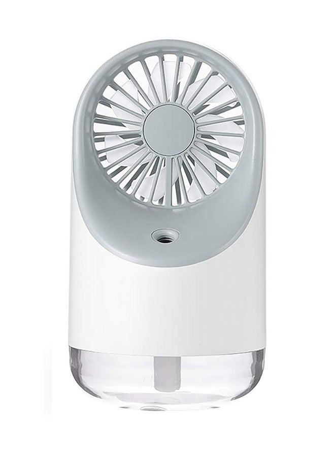 NIBEMINENT Mini Handheld Mist Fan Humidifier With LED Light White 200ml - Image 1
