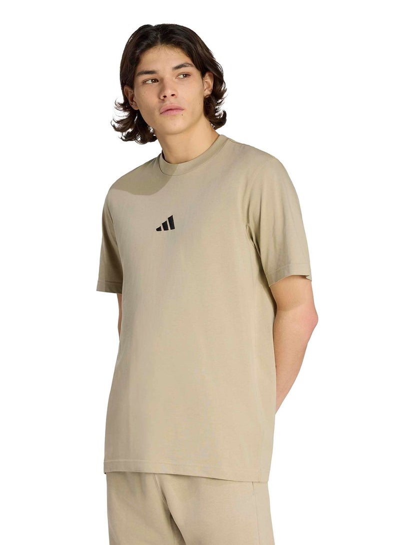 Adidas Essentials Small Logo Single Jersey T-Shirt - Image 1