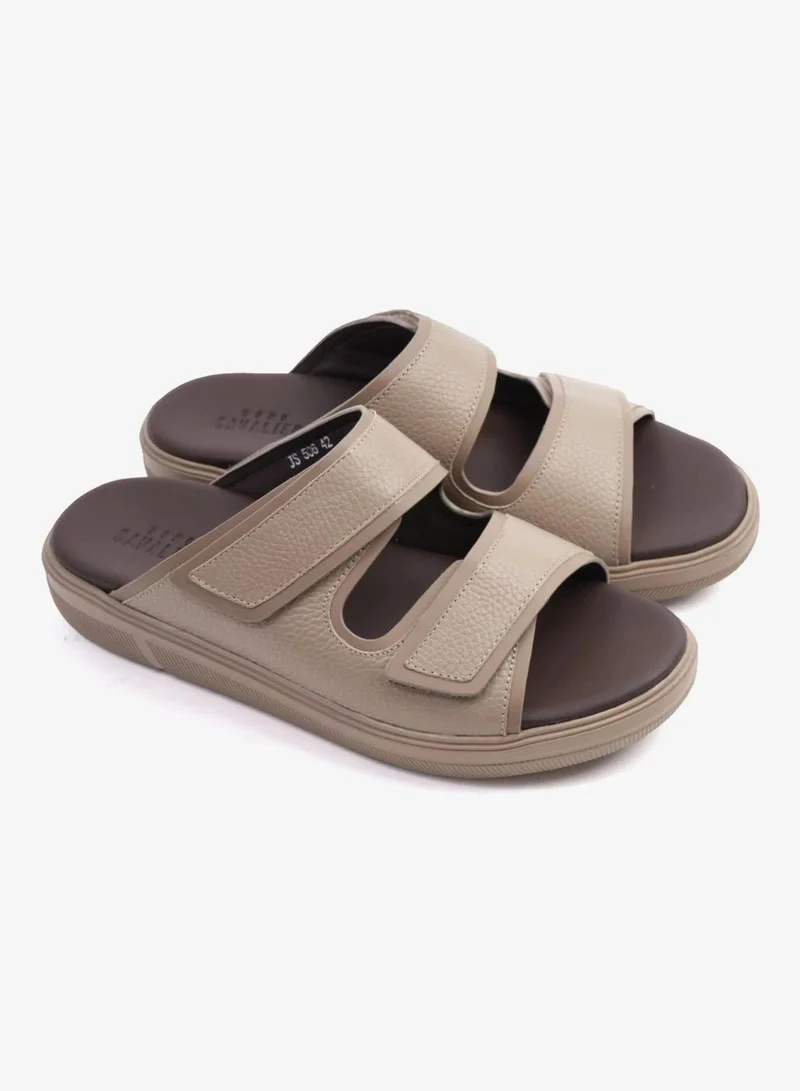 UOMO Cavalier  UOMO CAVALIER MENS'S DESIGNER SANDALS WITH STRAP BEIGE for Men | Best Price UAE