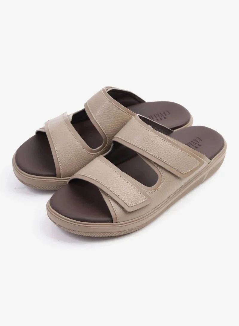 UOMO Cavalier  UOMO CAVALIER MENS'S DESIGNER SANDALS WITH STRAP BEIGE for Men | Best Price UAE