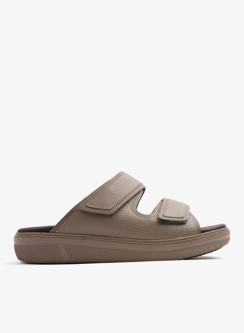 UOMO CAVALIER MENS'S DESIGNER SANDALS WITH STRAP BEIGE