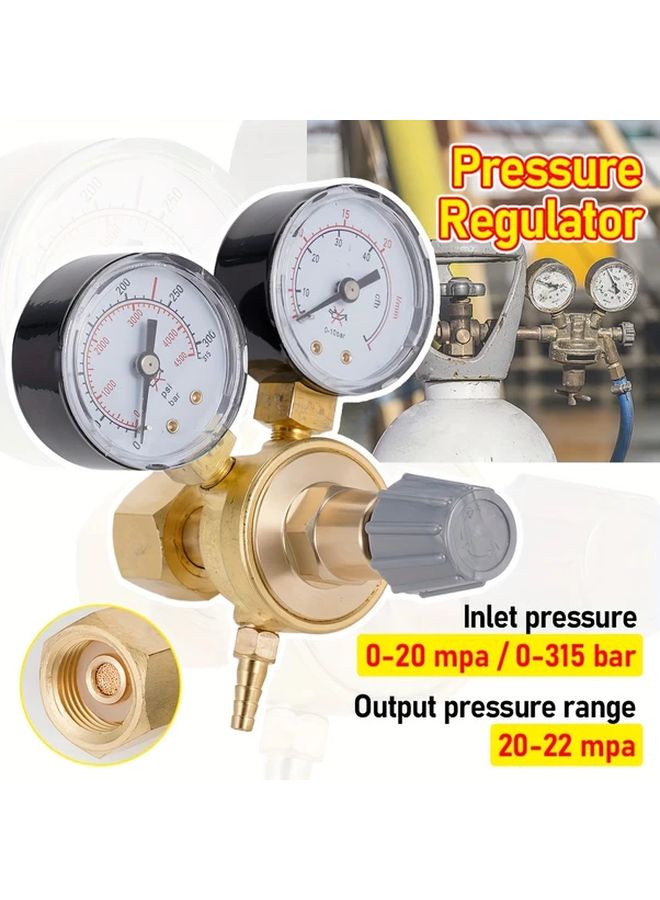 1 قطعة مقياس تدفق لحام MIG TIG منظم غاز W21 8 1 4 خيط 0-20 ميجا باسكال ضغط - Image 2