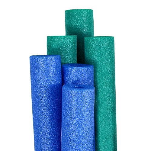 Robelle 6Pack Blue and Teal Pool Noodles Jumbo Made in Canada - Image 1