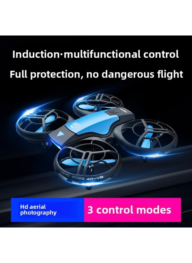 null - V8 UAV HD استشعار الإيماءات الجوية عن بعد طائرات التحكم عن بعد طائرات المدرسة الابتدائية طائرات صغيرة التحكم عن بعد - اللون: V8 برتقالي التصوير الجوي ثلاثة أوضاع (تطبيق الهاتف المحمول + التحكم عن بعد + الإيماءات) - Image 1