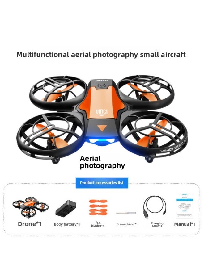 null - V8 UAV HD استشعار الإيماءات الجوية عن بعد طائرات التحكم عن بعد طائرات المدرسة الابتدائية طائرات صغيرة التحكم عن بعد - اللون: V8 برتقالي التصوير الجوي ثلاثة أوضاع (تطبيق الهاتف المحمول + التحكم عن بعد + الإيماءات) - Image 1