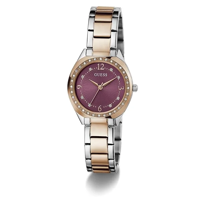 GUESS GUESS Charlotte Analog Watch for Women with Round Dial & Water Resistant Women's Wrist Watches