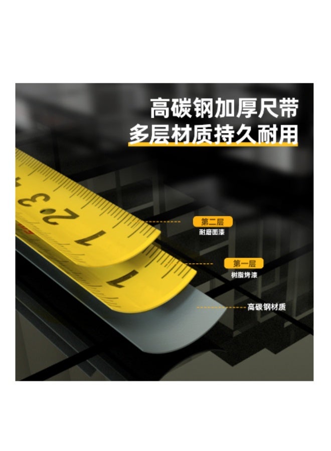 Deli-8210 Steel Measure Tape -10m Pocket Ruler - Image 2