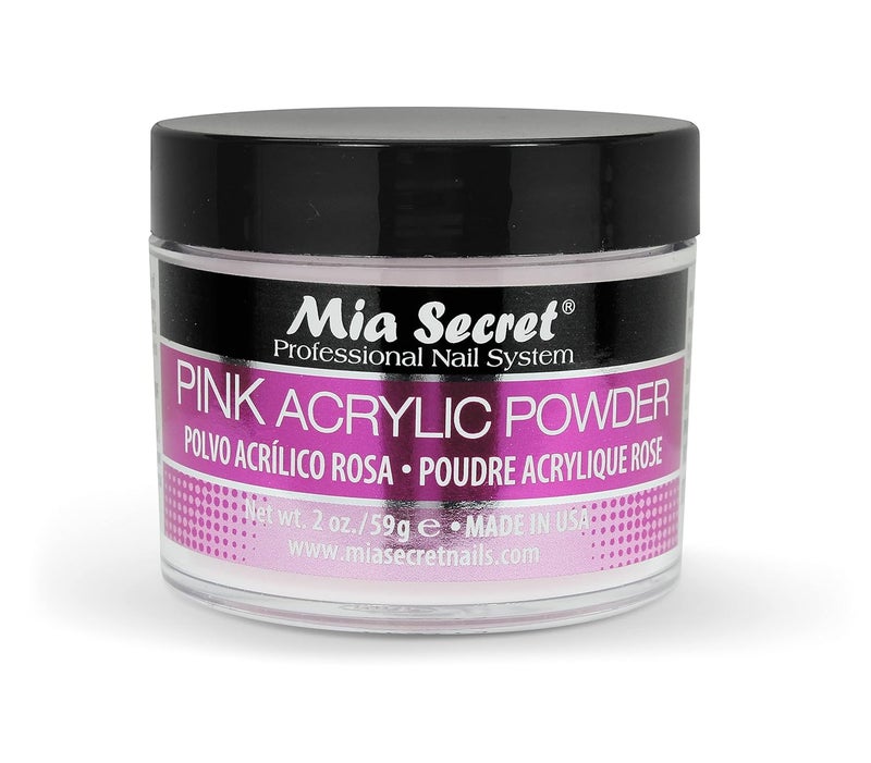 Mia Secret Professional Acrylic Nail System Pink Acrylic Powder 2 OZ - Image 1