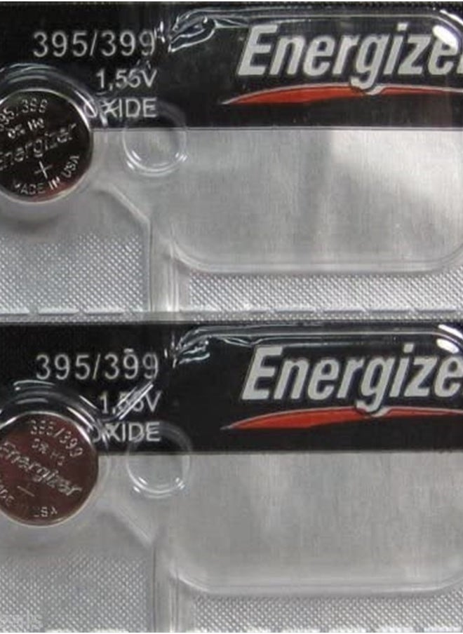 Energizer - 2 Pk 395 Energizer watch battery SR927W 395/399 SR927SW NEW - Image 1