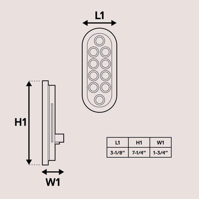 ONLINE LED STORE TRUE MODS 4pc 6" Red Oval LED Trailer Tail Light Kit [DOT FMVSS 108] [SAE S2TSI6P2] [Grommet & Plug] [IP67 Waterproof] [Stop Turn Tail] Trailer Brake Lights for Boat Trailer RV Trucks - Image 5