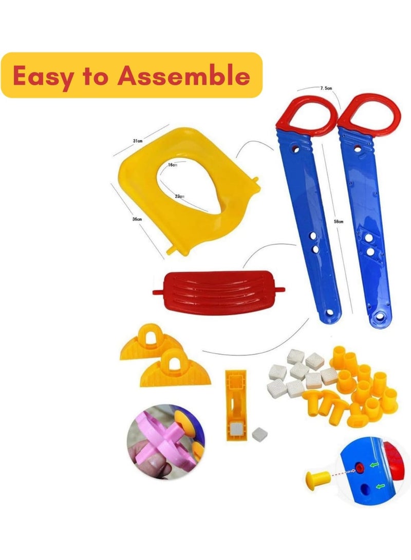 سکیلو مقعد تدريب على استخدام المرحاض مع سلم تدريبي على استخدام المرحاض للأطفال الأولاد والبنات والأطفال الصغار - مقعد تدريب مريح وآمن مع وسائد مانعة للانزلاق على شكل سلم - Image 5