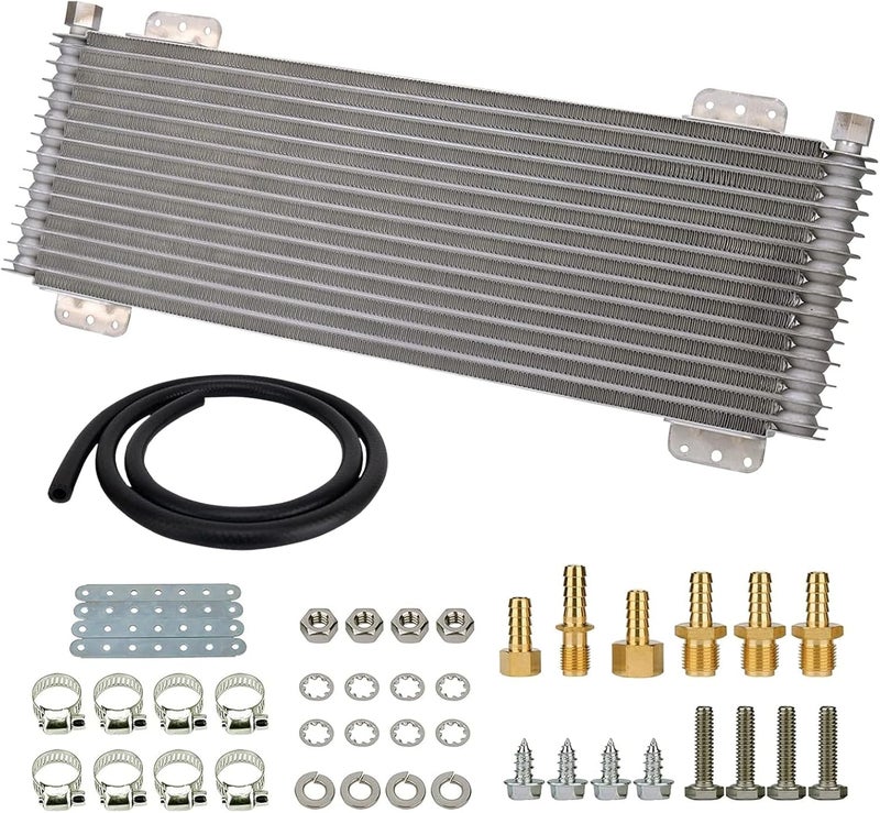 KOROP LPD47391 40k Transmission Oil Cooler Kit Low Pressure Drop Trans Cooler Compatible with Heavy Duty 40,000 GVW Max Includes Mounting Hardware - Image 1