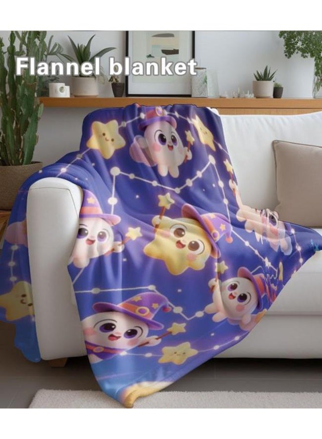general Wisdom Fairy (latest) flannel thin blanket (warm and comfortable, suitable for sleep, game use, dust and sandproof) 150cm*200cm - 106 - Image 4