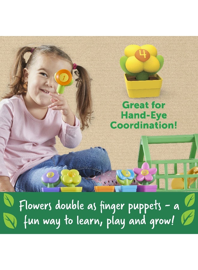 Learning Resources مجموعة الدفيئة المتنامية للألوان والأرقام (10 قطع، للأعمار 18 شهرًا فما فوق) - Image 2