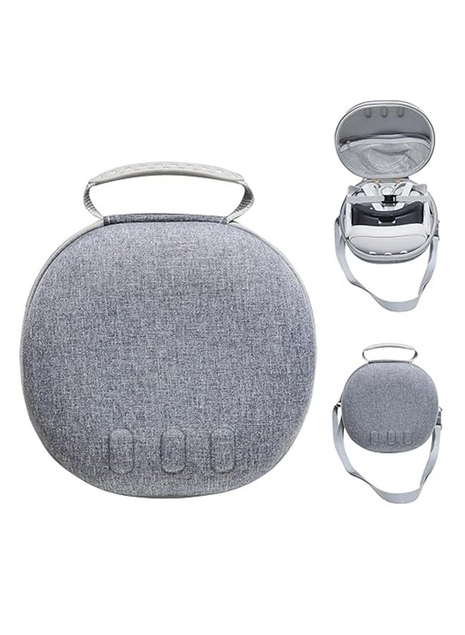 Waterproof Hard Carrying Case for Meta Oculus Quest 3 VR Gaming Headset and Touch Controllers nd Other Accessories Shockproof Carrying Bag Organizer Case with Mesh Pocket Suitable for Travel and Home Storage(Gray) - Image 5