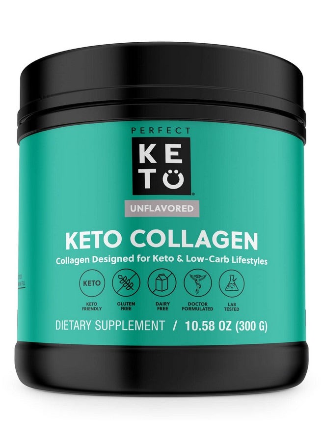 Perfect Keto Collagen Protein Powder With Mct Oil Grassfed Gf Multi Supplement Best For Ketogenic Diets Use As Keto Creamer In Coffee And Shakes For Women & Men Unflavored  - Image 2