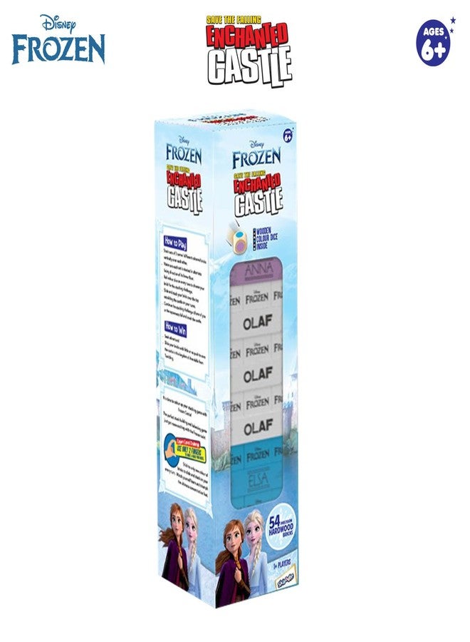 SKOODLE Stackrr Tumbling Tower Game with 54 Precision Wooden Blocks of Premium Beachwood, Fun Game for Adults and Kids, 1 or More Players (Frozen) - Image 2