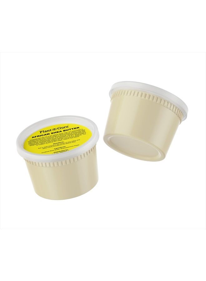 Raw African Shea Butter 16 oz. - 100% Pure Natural Unrefined IVORY - Ideal Moisturizer For Dry Skin, Body, Face And Hair Growth. Great For DIY Soap and Lip balm Making.