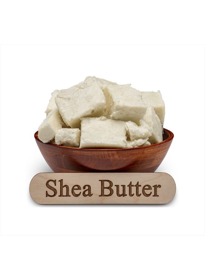 Raw African Shea Butter 16 oz. - 100% Pure Natural Unrefined IVORY - Ideal Moisturizer For Dry Skin, Body, Face And Hair Growth. Great For DIY Soap and Lip balm Making.