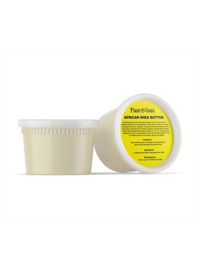 Raw African Shea Butter 16 oz. - 100% Pure Natural Unrefined IVORY - Ideal Moisturizer For Dry Skin, Body, Face And Hair Growth. Great For DIY Soap and Lip balm Making.