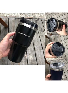 Stanley Insulated mug with straw lid, for water, Iced Tea or Coffee, Juice and Smoothie 20 oz,Black  - Image 5