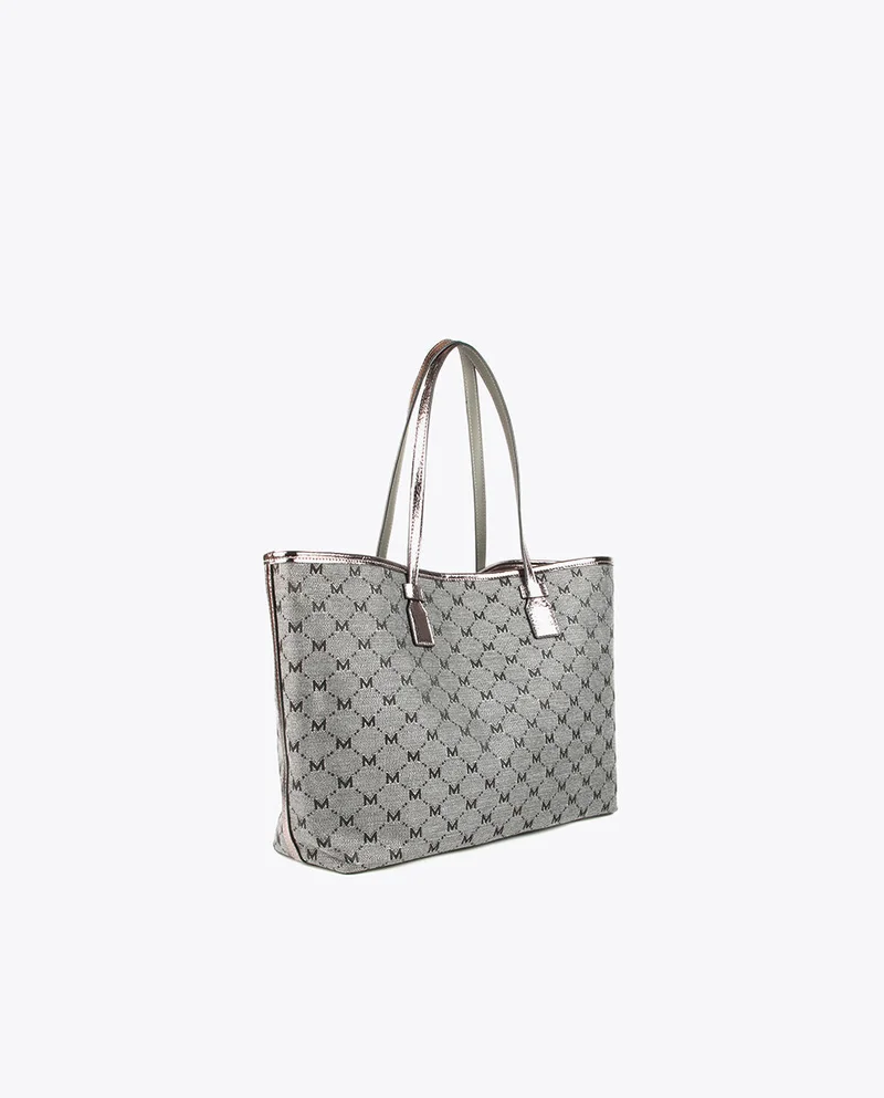 Lola Casademunt Grey monogrammed tote bag