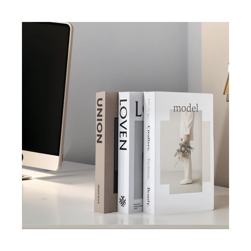 3 كتب مزيفة لتزيين المنزل، كتب مزيفة لتزيين طاولة القهوة، يمكن استخدامها فقط لتزيين الغرفة - Image 3