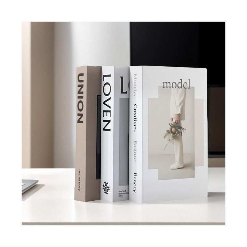 3 كتب مزيفة لتزيين المنزل، كتب مزيفة لتزيين طاولة القهوة، يمكن استخدامها فقط لتزيين الغرفة - Image 2