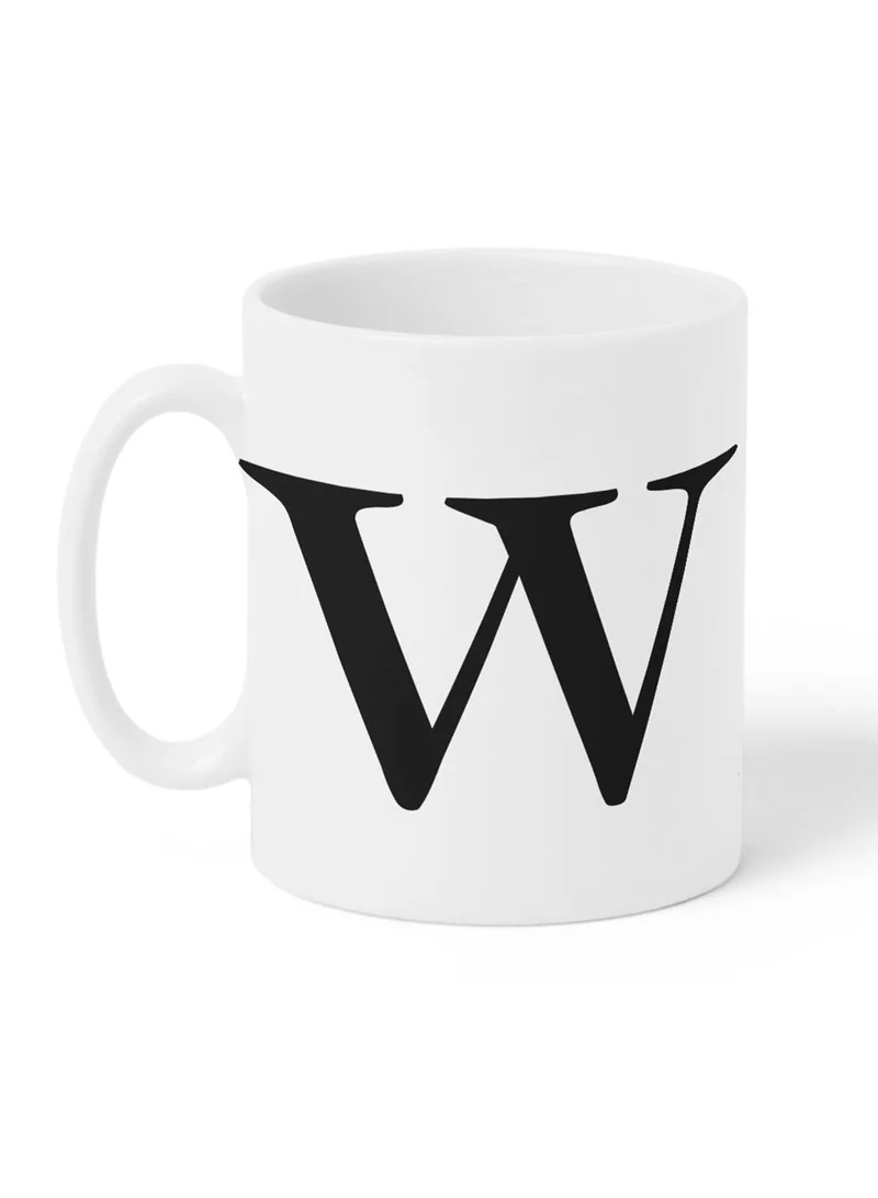 لوحة كوب سيراميك  أونصة بتصميم حرف  على الجانبين