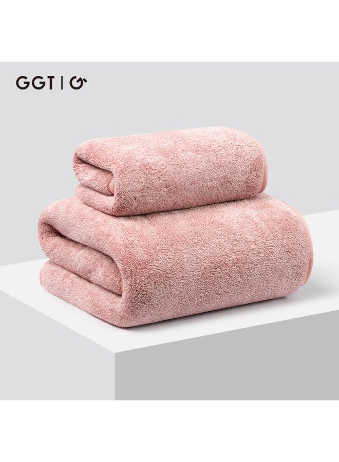 Ggt Colorful Bath Towel Set Of Two For Home Use, Adult Large Towel, Absorbent Quick-drying Bath Towel For Men And Women, Wrap Towel, Refund Red
