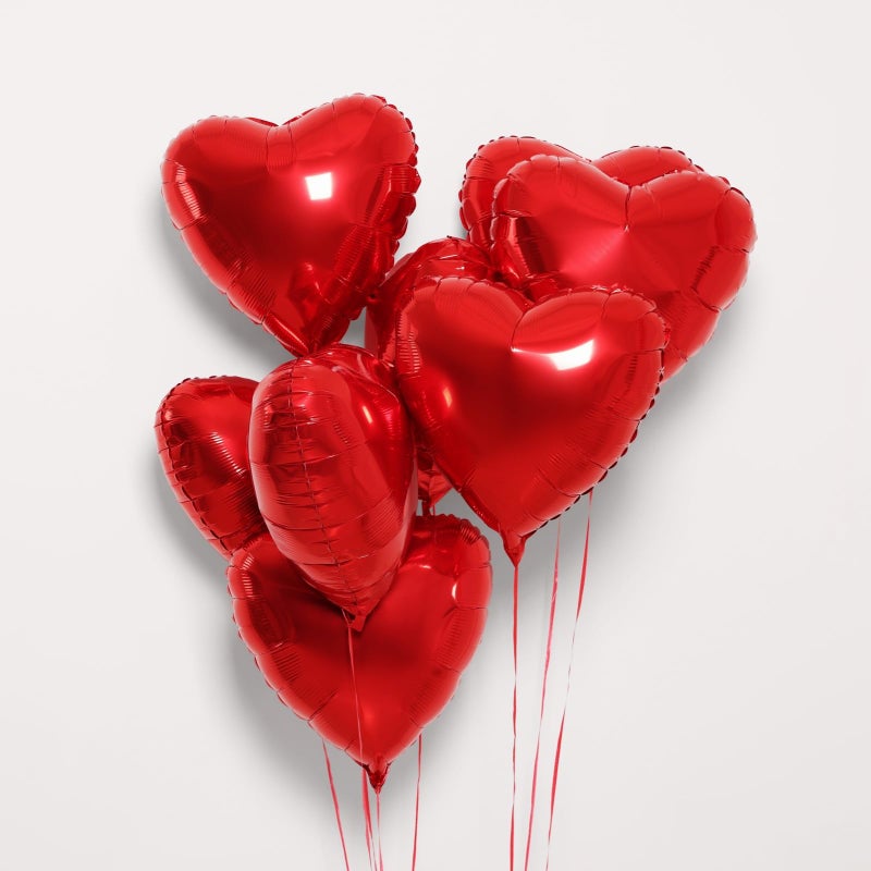 BBPOOL 12Pcs Red Heart Balloons,18 Inch Red Heart Shape Balloons Valentine Balloon for for Valentines Day Wedding Brithday Decorations - Image 4