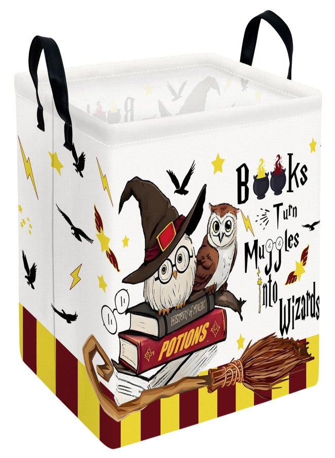 BOOHIT Large Magic Nursery Baby Basket Collapsible Kids Toy Storage Bin Gift Box Room Decor (Brown Owl) - Image 1