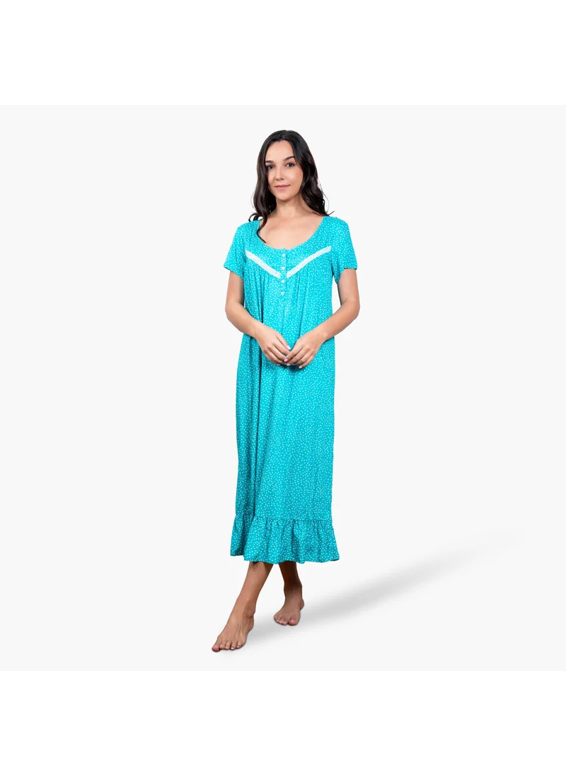 Aadaraya Printed Night Gown