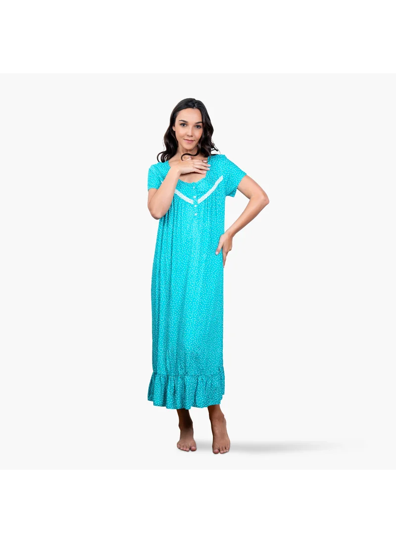Aadaraya Printed Night Gown