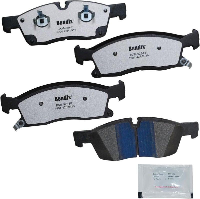Bendix Fleet Metlok MKD1904FM Semi-Metallic Front Brake Pads for Dodge Durango 2019-2016, Durango 2024-2022, Jeep Grand Cherokee 2020-2016, Grand Cherokee WK 2022 - Image 1