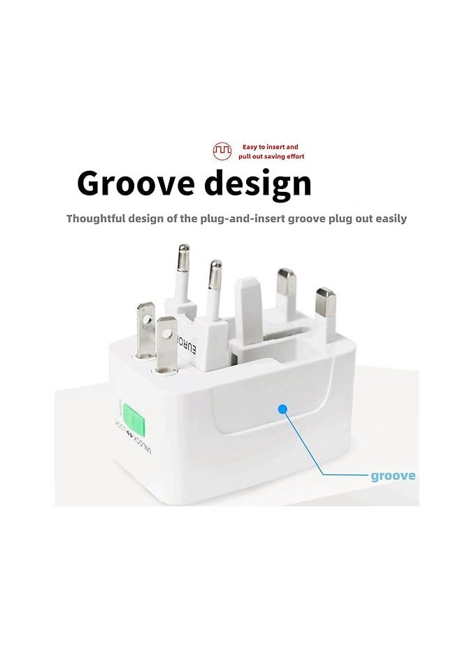 TYCOM Travel Adapter Worldwide All in One Universal Power Plug Adapter With Dual Usb Ports for Usa Eu Uk Aus Cell Phone Laptop - Image 5
