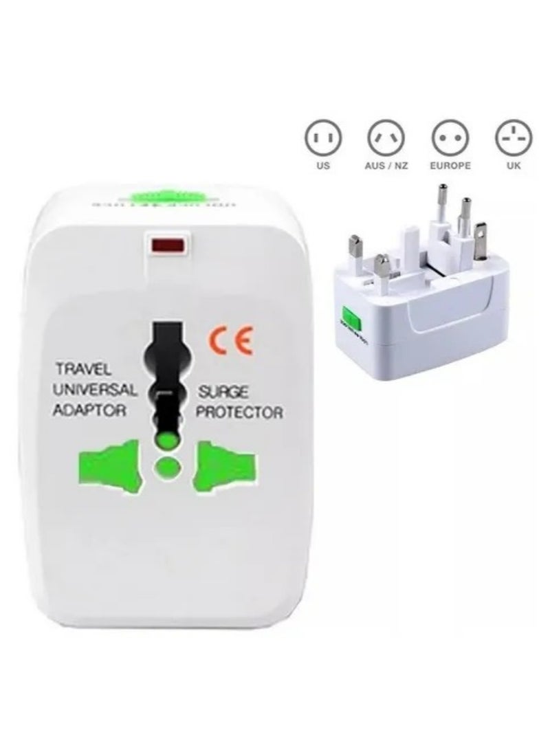 TYCOM Travel Adapter Worldwide All in One Universal Power Plug Adapter With Dual Usb Ports for Usa Eu Uk Aus Cell Phone Laptop - Image 2