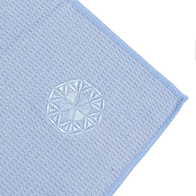 Shandali Stickyfiber Hot Yoga Towel - Silicone Backed Yoga Mat-Sized, Absorbent, Non-Slip, 24" X 72" Bikram, Gym, And Pilates - (Blue, Standard) - Image 4