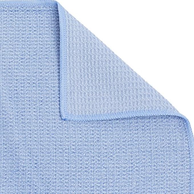Shandali Stickyfiber Hot Yoga Towel - Silicone Backed Yoga Mat-Sized, Absorbent, Non-Slip, 24" X 72" Bikram, Gym, And Pilates - (Blue, Standard) - Image 3
