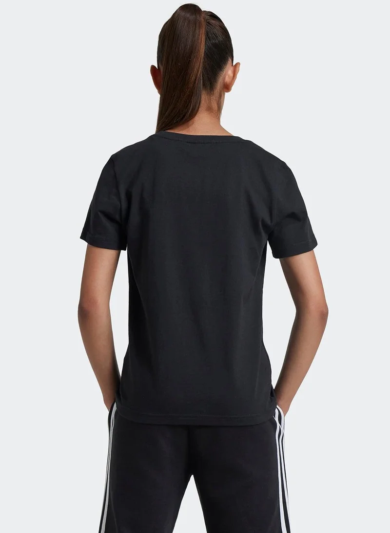 Adidas Xpress Glam Black Training T-Shirts 7-8Y