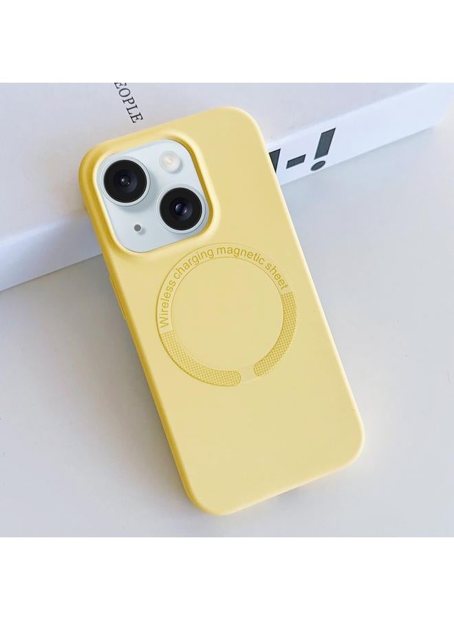 S-TOP Case For iPhone 15 MagSafe Magnetic Liquid Silicone Phone Case - Image 1