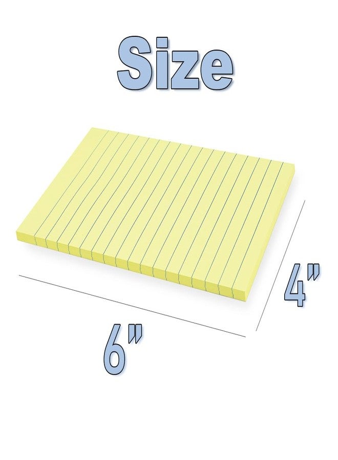 Vanpad (12 Pack) Sticky Notes 4X6 in Yellow Stickies Super Sticking Power Memo Pads Strong Adhesive - Image 3