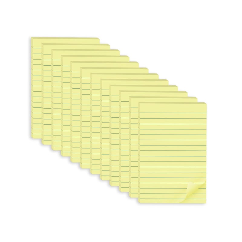 Vanpad (12 Pack) Sticky Notes 4X6 in Yellow Stickies Super Sticking Power Memo Pads Strong Adhesive - Image 1