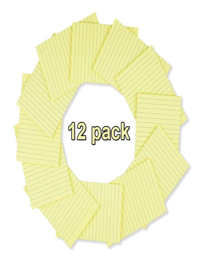 Vanpad (12 Pack) Sticky Notes 4X6 in Yellow Stickies Super Sticking Power Memo Pads Strong Adhesive - Image 2